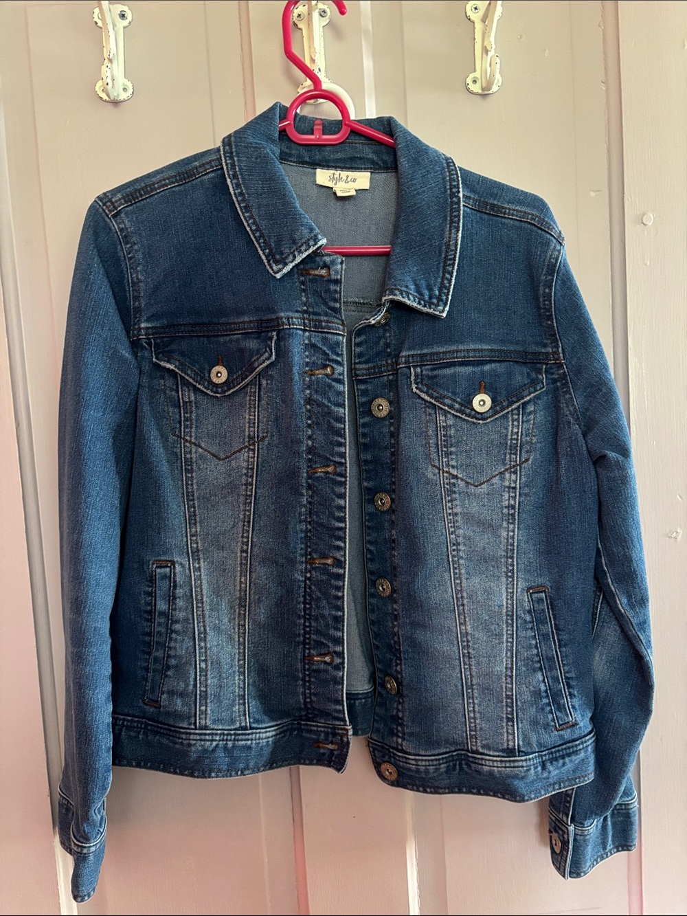 Style & Co. Women's Dark Blue Denim Jacket